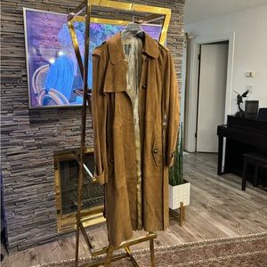 Massimo Dutti Real Suede Trench Coat